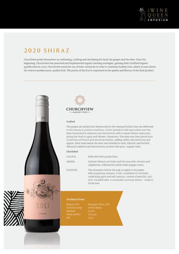 Soli Shiraz 2020 - The Wine queen emporium